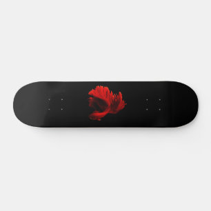 Ruby Red Siamese Fighting Fish Skateboard