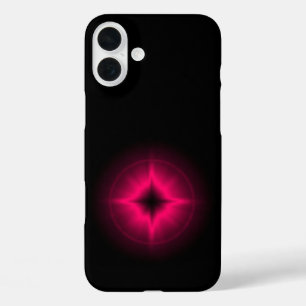 Ruby Red Star on black iPhone 16 Plus Case