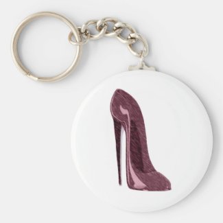 Ruby Red Stiletto Shoe Key Ring