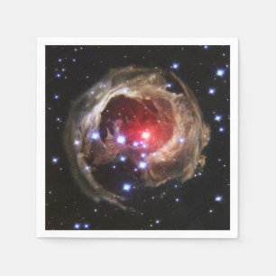 Ruby Red Supergiant Star Dust Napkin