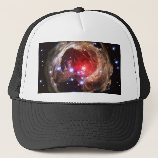 Ruby Red Supergiant Star Dust Trucker Hat (Front)