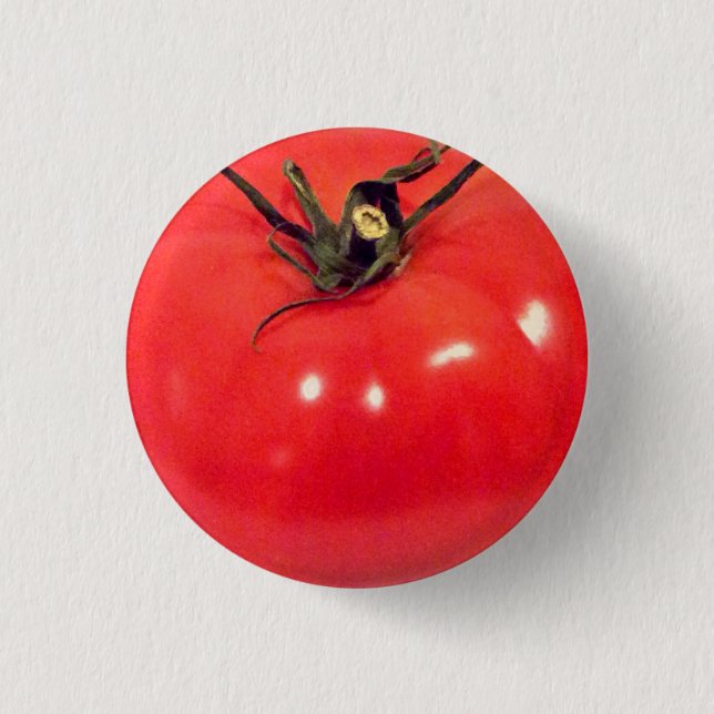 Ruby Red Tomato Fun 3 Cm Round Badge (Front)