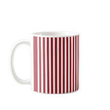 Ruby Red Vertical Stripes