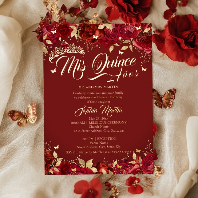 Ruby Rose Red Mis Quince Quinceanera  (Creator Uploaded)