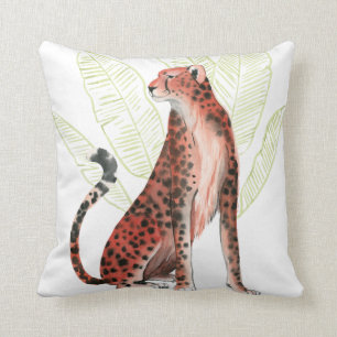 Ruby Runner Leopard Cushion