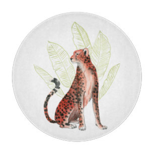 Ruby Runner Leopard Cutting Board