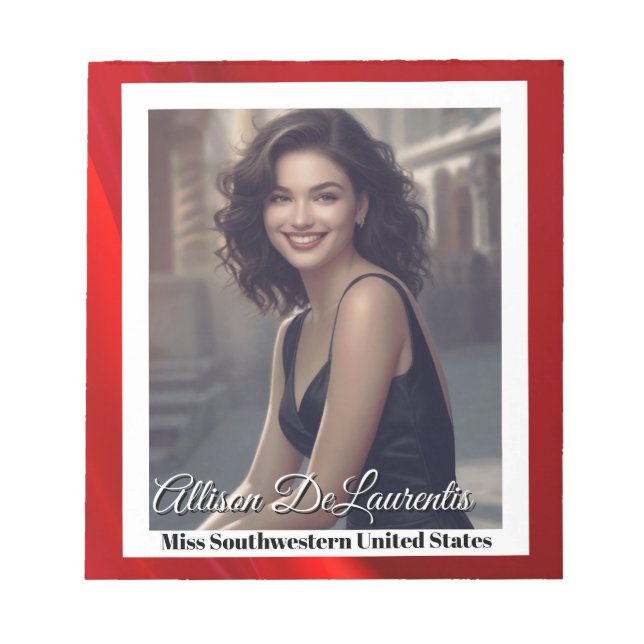 Ruby Shine Pageant Autograph Pad (Front)