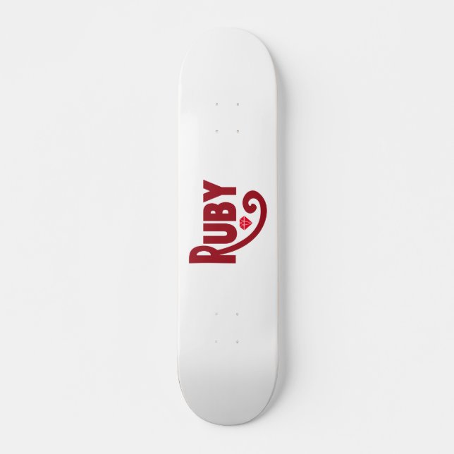 Ruby Skateboard (Front)
