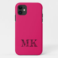 Ruby Solid Colour | Modern Minimal Initial 