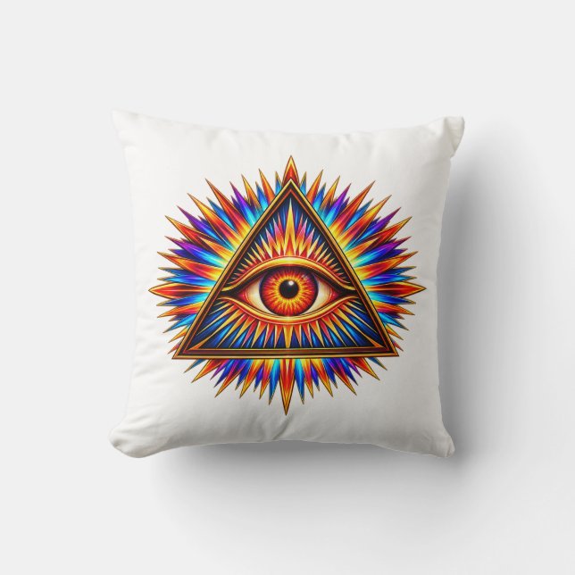 Ruby Sun Eye Cushion (Front)