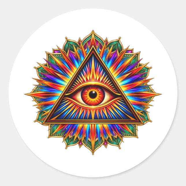 Ruby Sun Eye Sticker (Front)