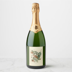 Ruby-throated Humming Bird, Audubon Birds America Sparkling Wine Label