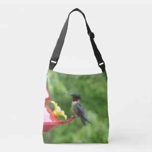 Ruby-Throated Hummingbird Bird Photography Crossbody Bag