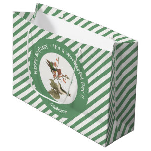 Ruby-throated Hummingbird, Birthday or Other Party Large Gift Bag