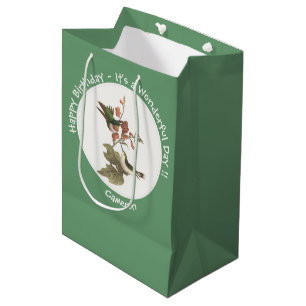 Ruby-throated Hummingbird, Birthday or Other Party Medium Gift Bag