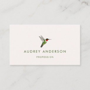 Ruby-throated Hummingbird Business Card
