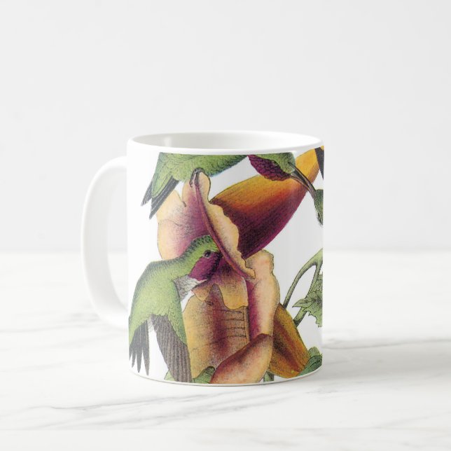 Ruby-throated Hummingbird by Audubon Coffee Mug (Front Left)