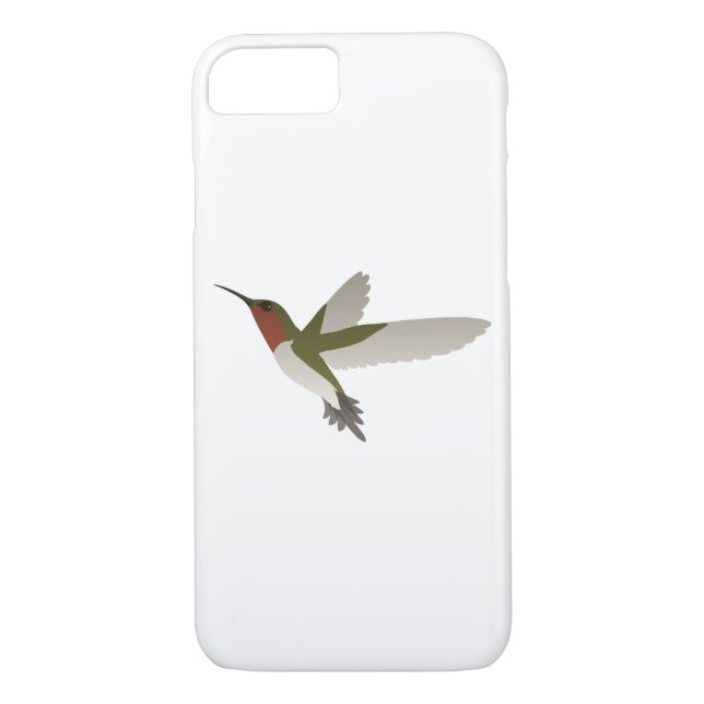 Ruby Throated Hummingbird Case-Mate iPhone Case (Back)
