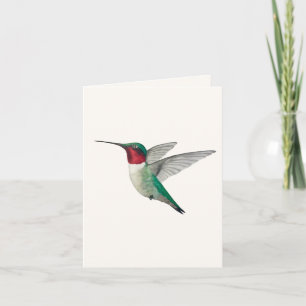 Ruby-throated Hummingbird Greeting Card