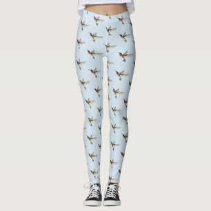 Ruby Throated Hummingbird Leggings