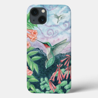 Ruby Throated Hummingbird Orig Art iPhone 7/8 Case