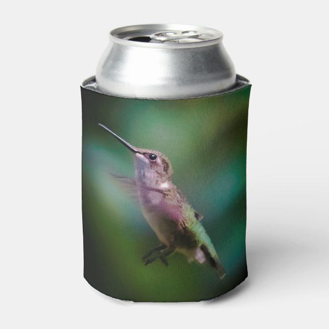 Ruby-throated Hummingbird - Original Photograph Can Cooler (Can Front)