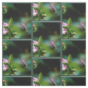 Ruby-throated Hummingbird - Original Photograph Fabric