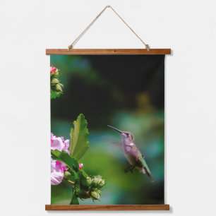 Ruby-throated Hummingbird - Original Photograph Hanging Tapestry