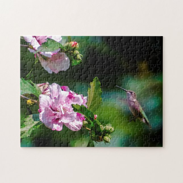 Ruby-throated Hummingbird - Original Photograph Jigsaw Puzzle (Horizontal)