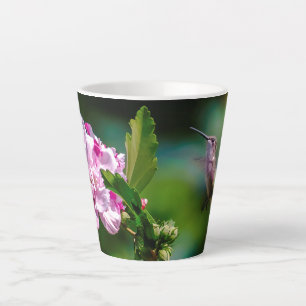 Ruby-throated Hummingbird - Original Photograph Latte Mug