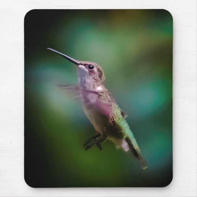 Ruby-throated Hummingbird - Original Photograph Mouse Mat (Front)