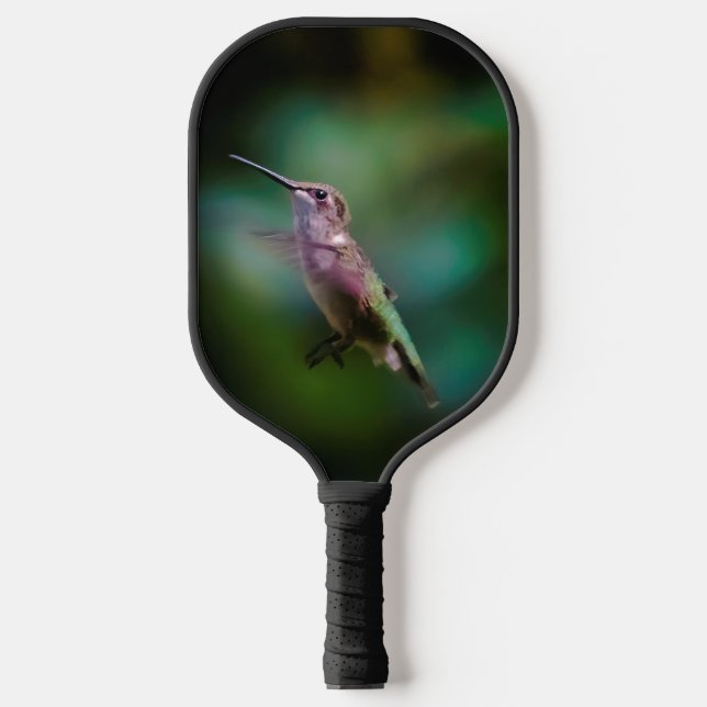 Ruby-throated Hummingbird - Original Photograph Pickleball Paddle (Front)
