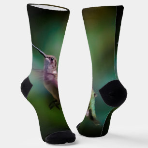 Ruby-throated Hummingbird - Original Photograph Socks
