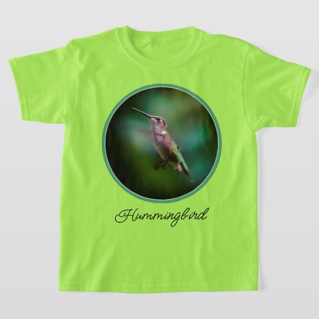 Ruby-throated Hummingbird - Original Photograph T-Shirt (Laydown)
