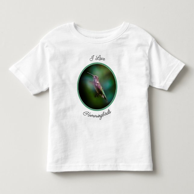 Ruby-throated Hummingbird - Original Photograph Toddler T-Shirt (Front)