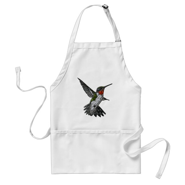 Ruby Throated Hummingbird Standard Apron (Front)