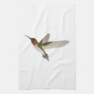 Ruby Throated Hummingbird Tea Towel
