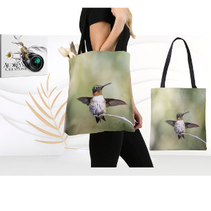 Ruby-Throated Hummingbird  Tote Bag