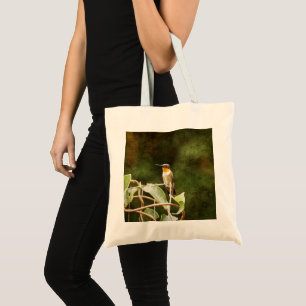 Ruby Throated Hummingbird Tote Bag