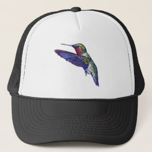 Ruby Throated Hummingbird Trucker Hat