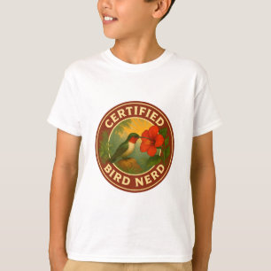 Ruby-throated Hummingbird Vintage Badge T-Shirt