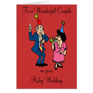  Ruby  Wedding  Anniversary  Cards  Invitations Zazzle co uk 