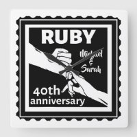 Ruby wedding anniversary holding hands 40th