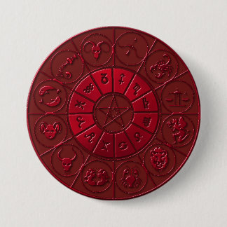 Ruby Zodiacal Button