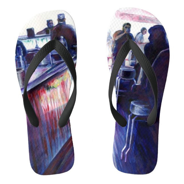 Ruby's, Coney Island, New York Flip Flops (Footbed)