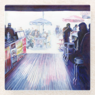 Ruby's, Coney Island, New York Glass Coaster
