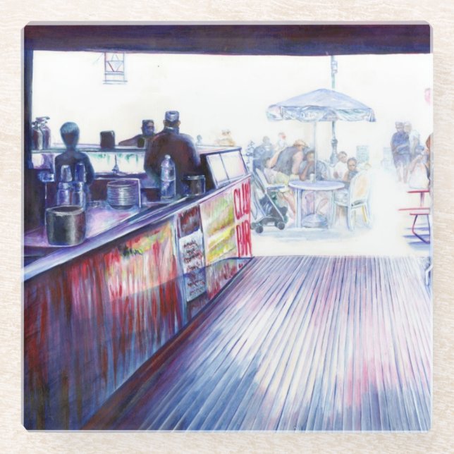 Ruby's, Coney Island, New York Glass Coaster (Front)