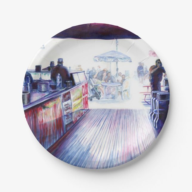 Ruby's, Coney Island, New York Paper Plate (Front)