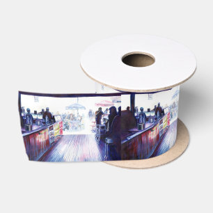 Ruby's, Coney Island, New York Satin Ribbon