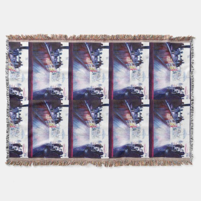 Ruby's, Coney Island, New York Throw Blanket (Front)